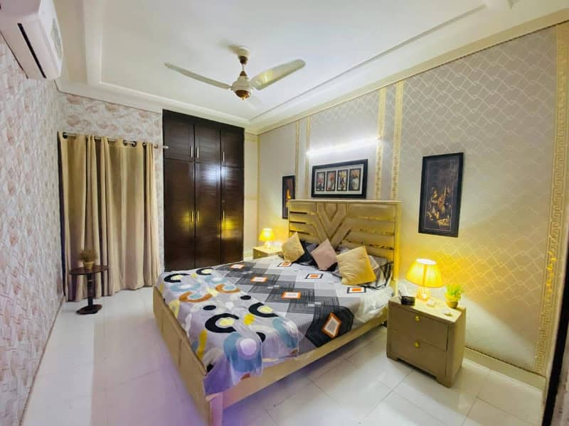 Furnished 1bed flat for Daily or Monthly basis bahria town 0