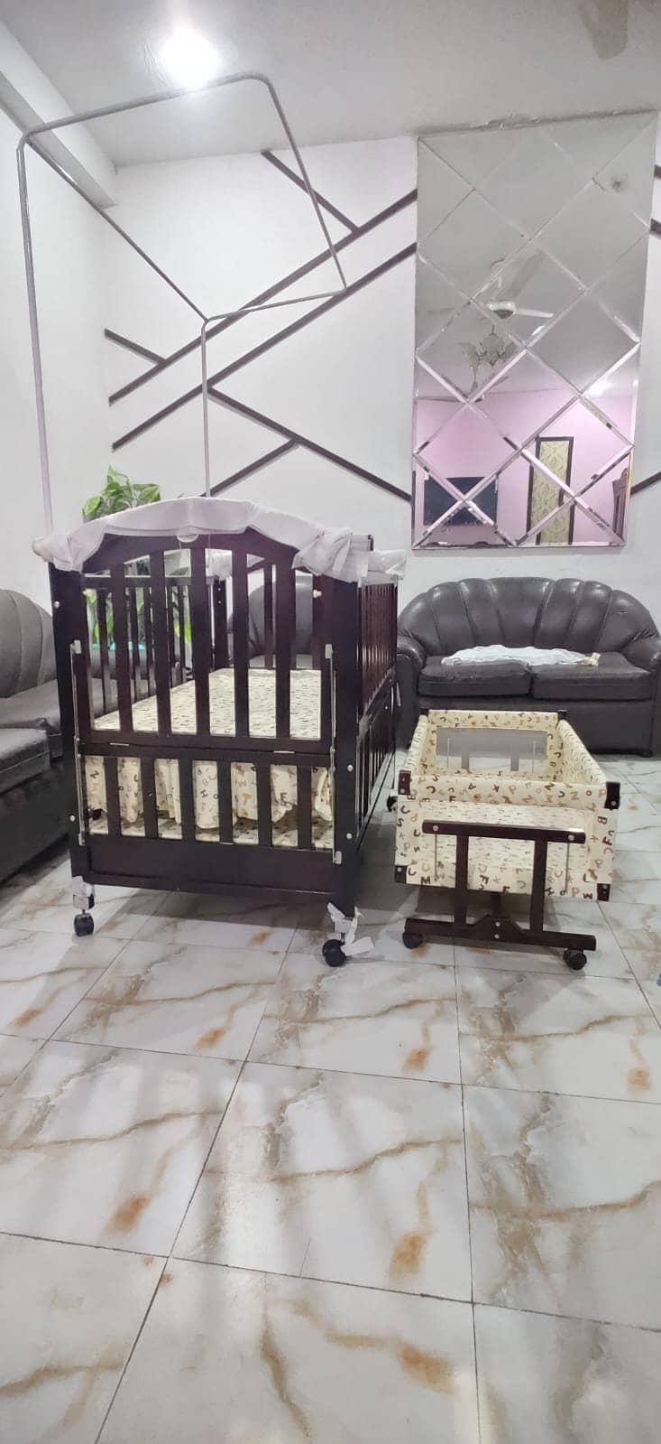 Kids Cot | Baby Cot 2 in1 | Baby Crib | Kids Bed | Baby Furniture 2