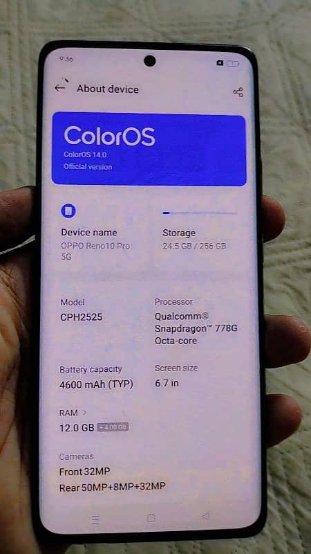 oppo Reno 10 pro urgent sale fix rate 3