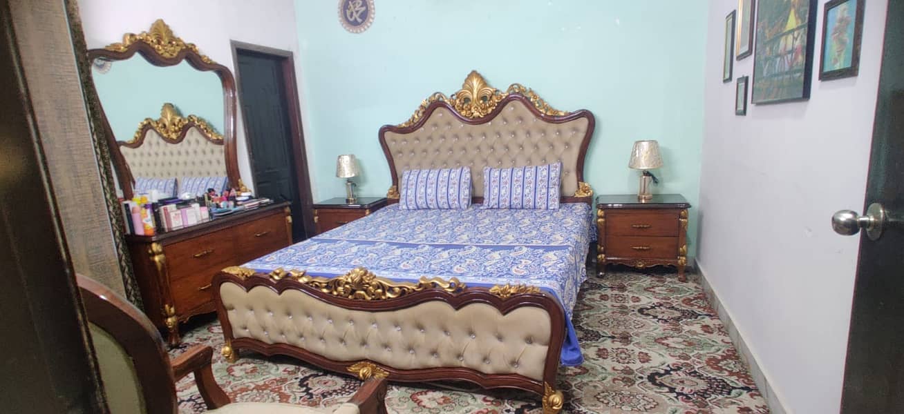 Wooden bed Set | Room Furniture | Bed Set With Matress For sale 1