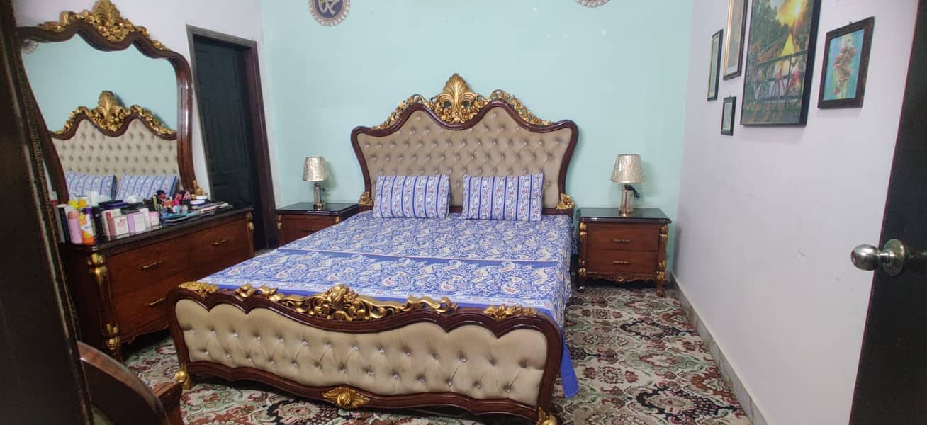 Wooden bed Set | Room Furniture | Bed Set With Matress For sale 7