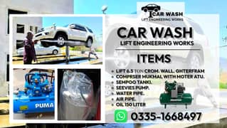 car wash lift , Water pipe , Pike lift , Oil change lift , Other parts