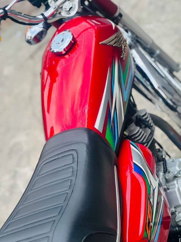 Honda CG 125 12/2023 Red colour 6