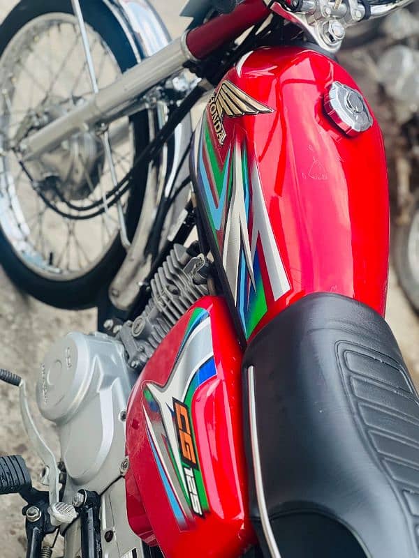 Honda CG 125 12/2023 Red colour 7