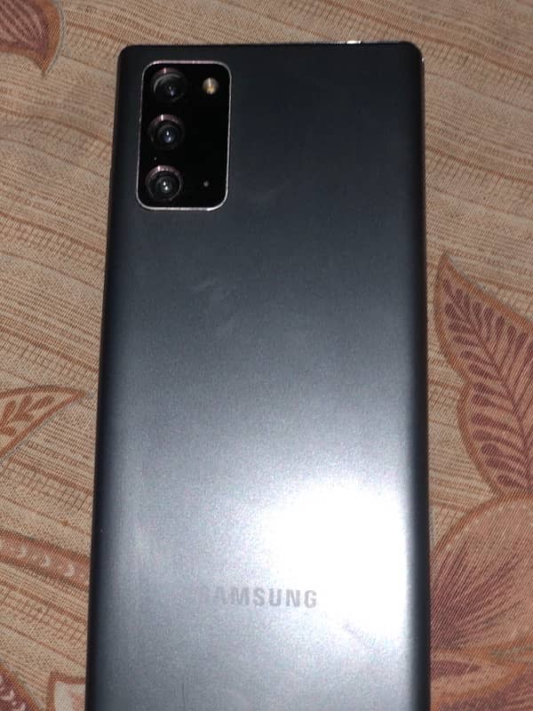 Samsung galxy note 20 black color 8/128gb Cell no or WA : 0316-4459562 0