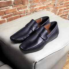 pure leather loafer shoes