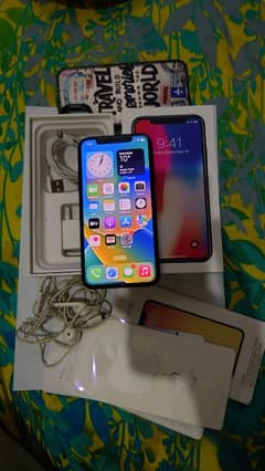 iPhone X 256gb waterpack complete box PTA Fix price