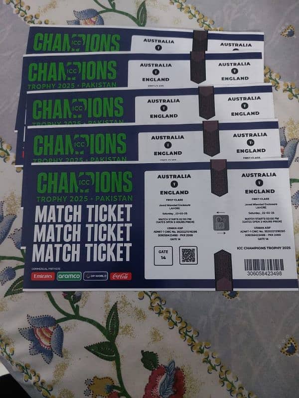 AUS VS ENG Tickets for sale 0