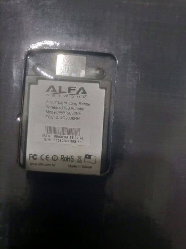 Alfa 802 Long Range Wireless USB adoptor 1