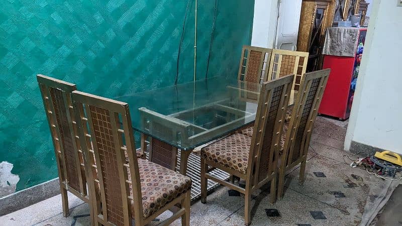 large size dining table with 6 chairs 2