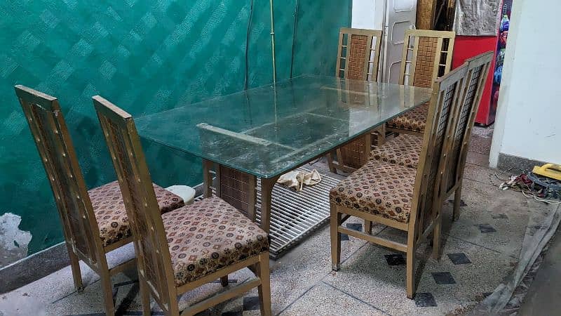 large size dining table with 6 chairs 7