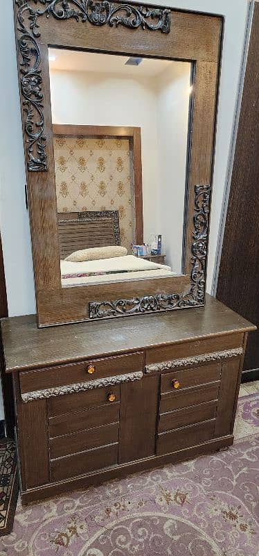 Bed set along with side table and Dressing DHA 11 4