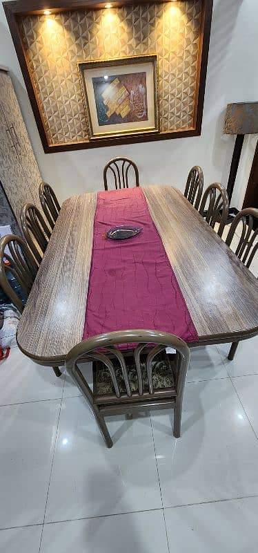 Sheesham Wood Dining Table With 8 chairs DHA 11 1