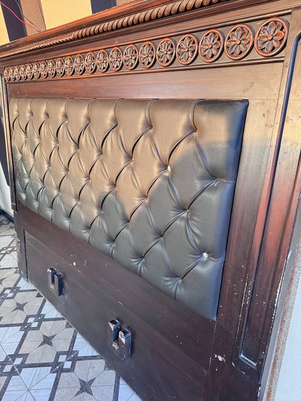 King Size Double Bed with Side Tables for Sale 0