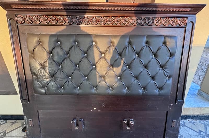 King Size Double Bed with Side Tables for Sale 1