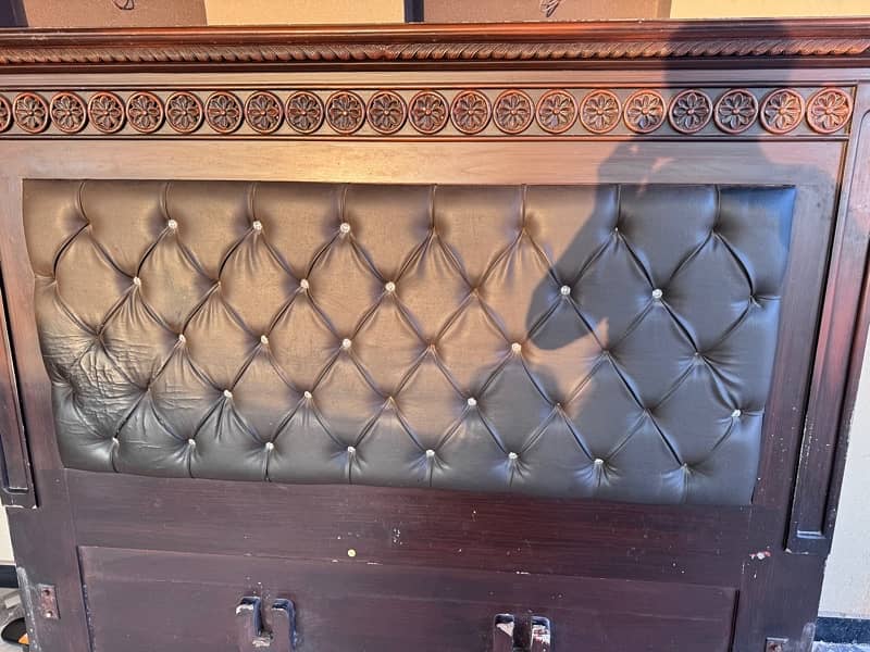 King Size Double Bed with Side Tables for Sale 6