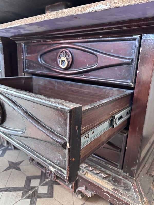 King Size Double Bed with Side Tables for Sale 8