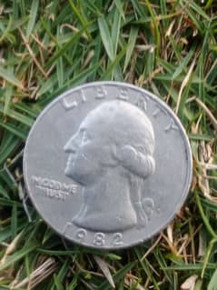 Rare Quarter Dollar coin 1982 for sell