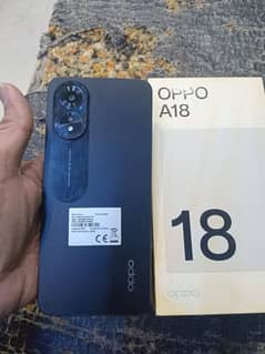 OPPO A18 with 7 months warranty box packed