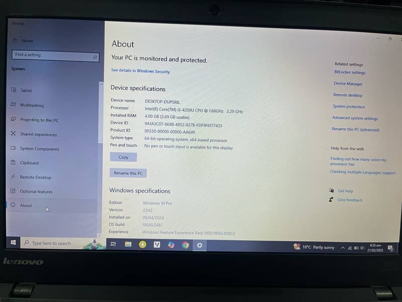 Lenovo thhikpad x240 5