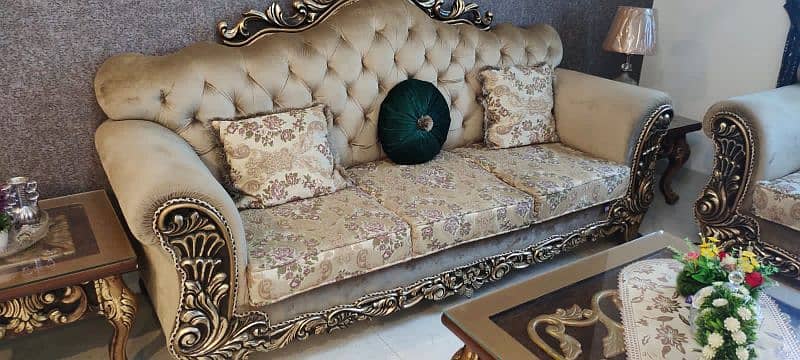 7 setar sofa set slightly use 3