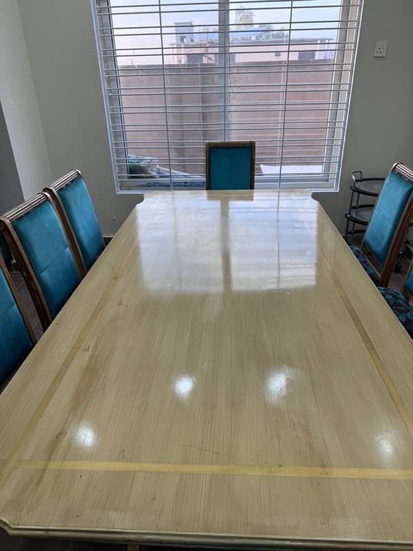 8 Seater Good Condition Wooden Dining Table 3