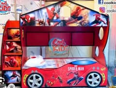 spiderman car bunk bed for kids