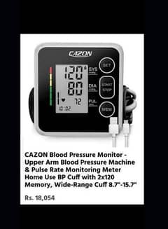 CAZON Blood pressure monitor