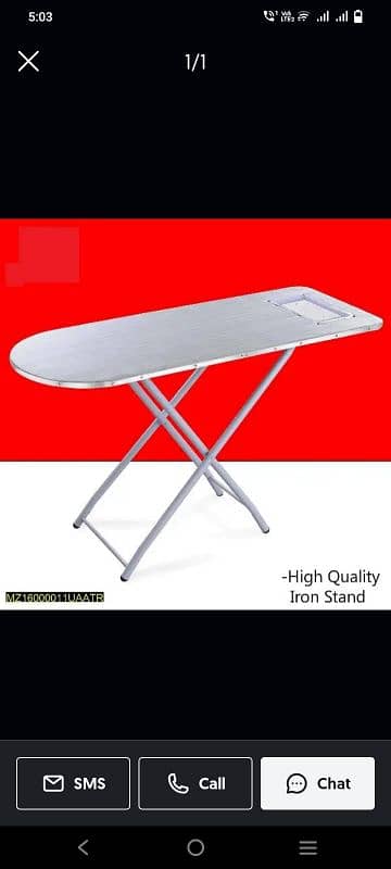 Folding Iron stand 47-24 Jumbo