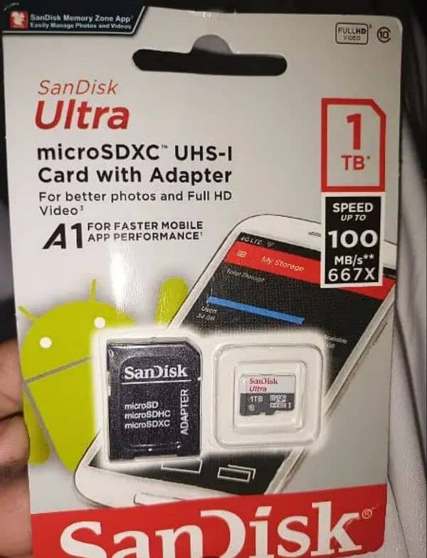 1tb sandisk imported sd card 0