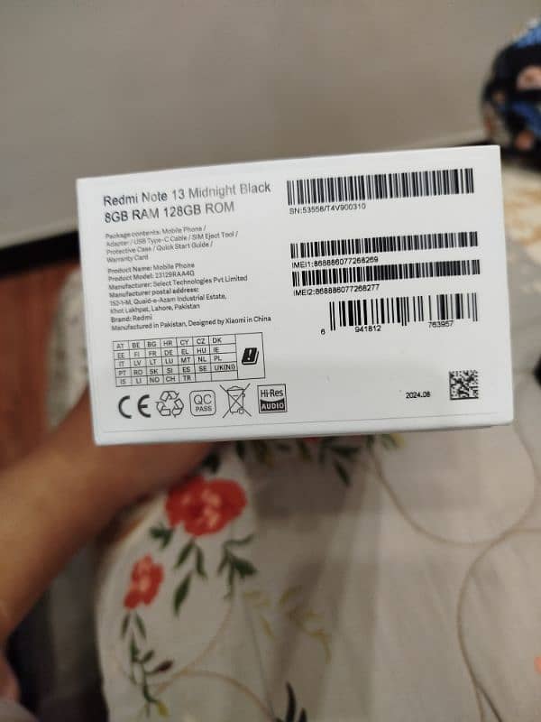 redmi note 13.8GM RAM 128GB ROM 8