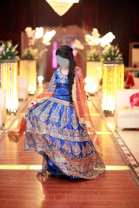 full flared lehenga with kurti and dupatta 1