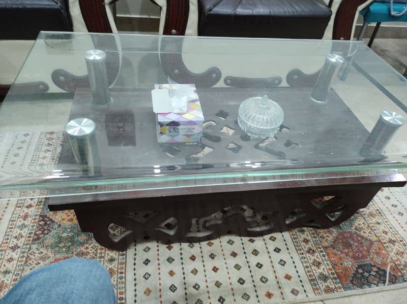 center table for sale glass top used 0