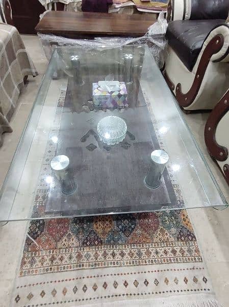 center table for sale glass top used 4