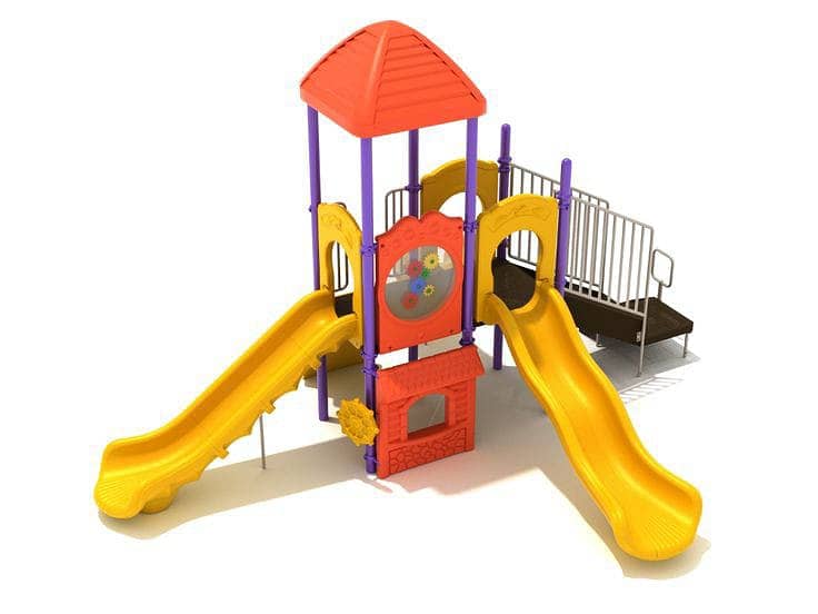 Swings|Slide|Seesaw|Marygoround|Bench|Gazibo|Tree House|Park Setup 3