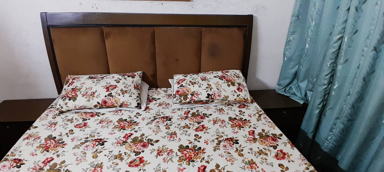 2 bed set | wooden bed set | side tables | king size bed | furniture 14