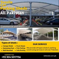 Commercial car parking shade - Porch shade - New modern design parking