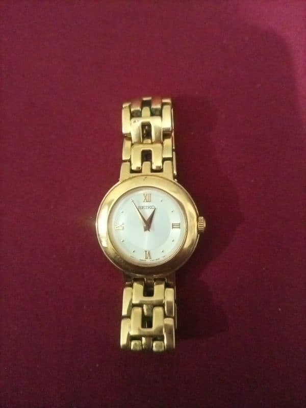 Seiko Gold Quartz Watch 0