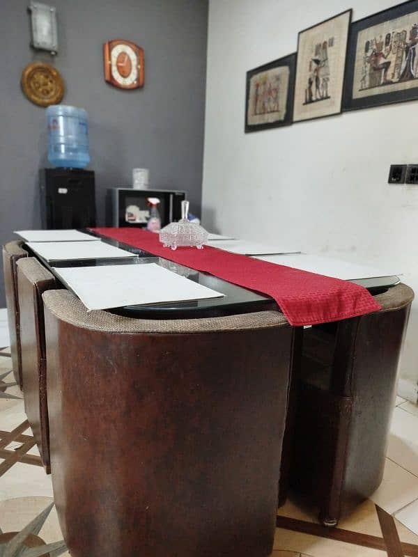 affordable 6 seater dining table - good condition 2