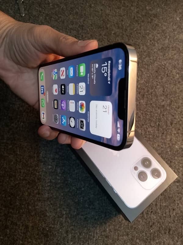 iPhone 13 pro 128gb PTA Approved with original cable and box 0