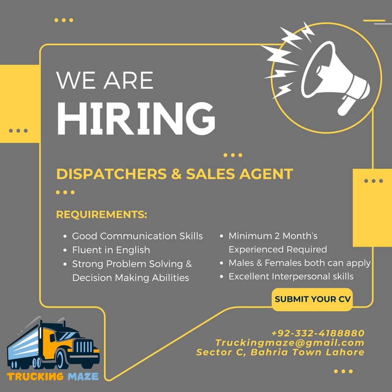 Dispatchers & Sales Agents 1