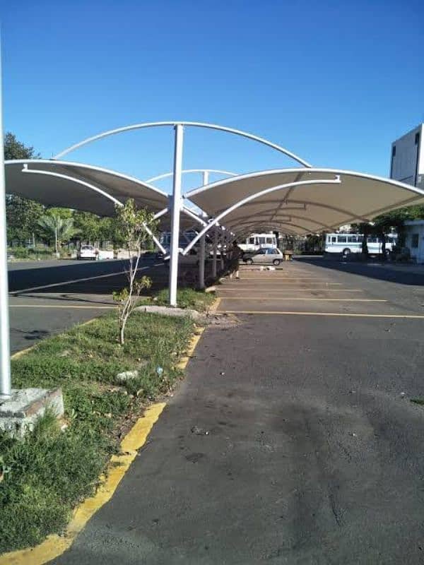 Car park shade, Modern car park structure, Canopy, Wall mounted 4