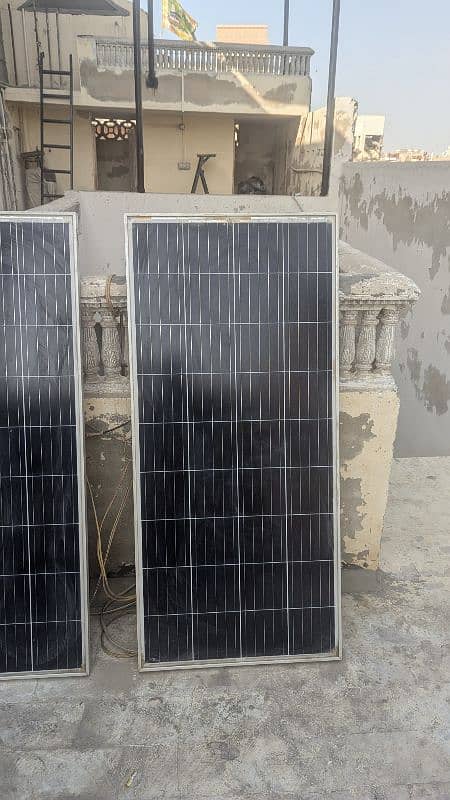 2 khurshid solar panel in good condition. 1