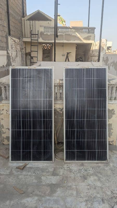 2 khurshid solar panel in good condition. 2