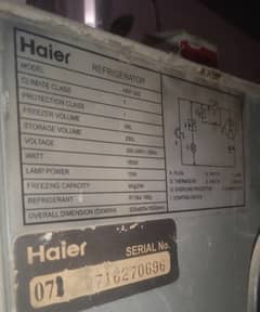 Haier Refrigerator HRF 320