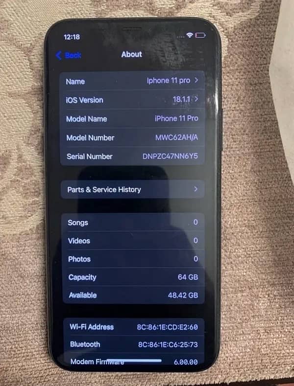 IPHONE 11 PRO 64 GB (NON PTA) 5