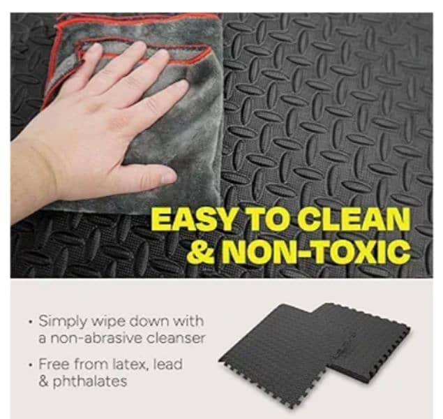 Gym Flooring Exercise Mats Non Slipy Non Toxic Material Equipment. 1