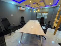 Interwood meeting table and workstation for sale . Chairs are seperate