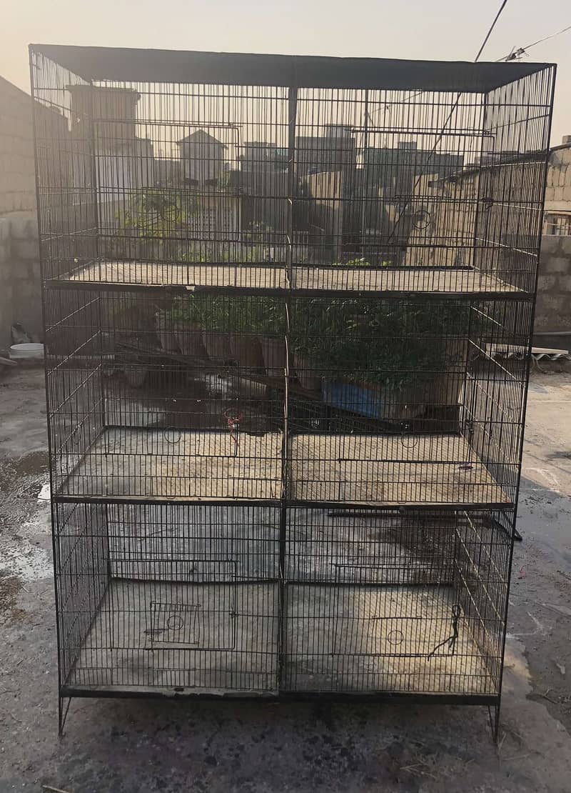 Mai cage sell kr raha ho 6 partition cage 1