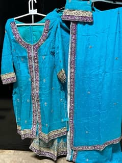 sky blue sharara